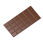 Chocolate World Polycarbonate Chocolate Mold, 4x6 Bar, 3 Cavities