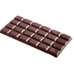 Chocolate World Polycarbonate Chocolate Mold, 4x6 Bar, 3 Cavities