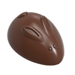 Chocolate World Polycarbonate Chocolate Mold, Abstract Rabbit, 21 Cavities