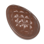 Chocolate World Polycarbonate Chocolate Mold, Chesterfield Egg, 6 Cavities