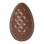 Chocolate World Polycarbonate Chocolate Mold, Chesterfield Egg, 1 Cavity