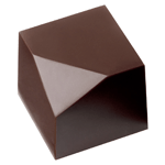 Chocolate World Polycarbonate Chocolate Mold, Cube by Dan Forgey, 24 Cavities