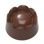 Chocolate World Polycarbonate Chocolate Mold, Cup Bottom, 4 Cavities