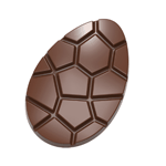 Chocolate World Polycarbonate Chocolate Mold, Easter Egg Tablet, 2 Cavities