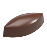 Chocolate World Polycarbonate Chocolate Mold, Pointed Oval, 24 Cavities