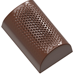 Chocolate World Polycarbonate Chocolate Mold, Rectangle with Indented Dots, 24 Cavities