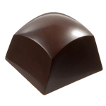 Chocolate World Polycarbonate Chocolate Mold, Round Cube by Ruth Hinks, 21 Cavities