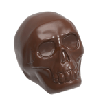 Chocolate World Polycarbonate Chocolate Mold, 3D Skull, 24 Cavities
