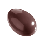 Chocolate World Polycarbonate Chocolate Mold, Smooth Egg, 32 Cavities