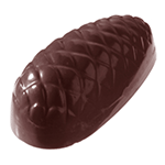 Chocolate World Polycarbonate Pinecone Chocolate Mold, 24 Cavities