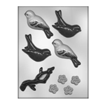 CK Products 90-11981 Birds and Blooms Plastic Chocolate Mold, 9 Cavities