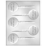 CK Products 90-12136 Happy Birthday Sucker Plastic Chocolate Mold