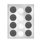 CK Products 90-13325 Sandwich Cookie Plastic Chocolate Mold, 1-3/4