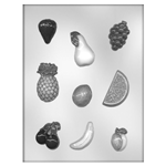 CK Products 90-13327 Mixed Fruit Assortment Plastic Chocolate Mold 