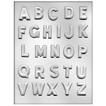 CK Products 90-14227 Alphabet Plastic Chocolate Mold 