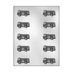 CK Products 90-14614 Fire Truck Plastic Chocolate Mold, 10 Cavities