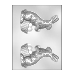 CK Products Bunny Basket 3D Chocolate Mold, 6