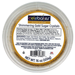 Celebakes Gold Sugar Crystals, 16 oz.