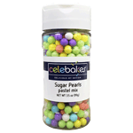 Celebakes Pastel Mix Sugar Pearls, 3.5 oz.