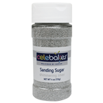 Celebakes Shimmering Silver Sanding Sugar, 4 oz.