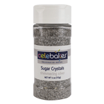 Celebakes Silver Sugar Crystals, 4 oz.