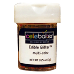 Celebakes Edible Multi Color Glitter, 1/4 oz. 