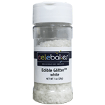 Celebakes Edible White Glitter, 1 oz. 