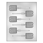 CK Products Luchos Lollipop Chocolate Mold, 6 Cavities