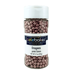 Celebakes Pink 5mm Dragees, 3.7 oz.