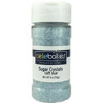 Celebakes Soft Blue Sugar Crystals, 4 oz