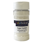 Celebakes White Sugar Crystals, 4 Oz