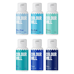 Colour Mill  Oil Based Food Color, Blue, 20ml, Set of 6