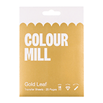 Colour Mill Gold Leaf Sheets, 3.14" x 3.14" - Pack of 25