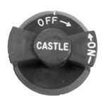 Comstock Castle OEM # 12BL / 18030, 2 1/2" Gas Valve Knob (Off, On)