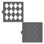 Confection Couture Argyle Overlay Background Cookie Stencils