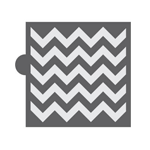 Confection Couture Chevron Background Cookie Stencil