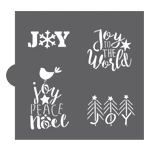 Confection Couture Christmas Joy Words Cookie Stencil