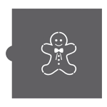 Confection Couture Gingerbread Man Paint Your Own Cookie Stencil