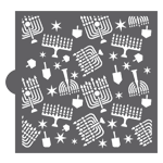 Confection Couture Hanukkah Background Cookie Stencil