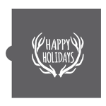 Confection Couture Happy Holidays Cookie Stencil