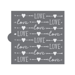 Confection Couture Love and Arrows Background Cookie Stencil