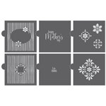 Confection Couture Mother's Day Cookie Stencil, 6-Piece Set