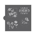 Confection Couture Mother's Day Words Cookie Stencil