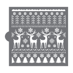 Confection Couture Nordic Christmas Sweater Background Cookie Stencil