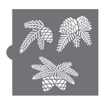 Confection Couture Pine Boughs Cookie Stencil