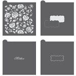 Confection Couture Prettier Plaques Mother Wishes Cookie Stencil Set, 5 Pc