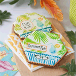 Confection Couture Prettier Plaques Summer Fun Cookie Stencil Set, 5 Pc