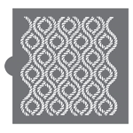 Confection Couture Rope Trellis Background Cookie Stencil