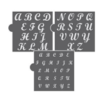 Confection Couture Simply Sweet Alphabet Cookie Stencil Set