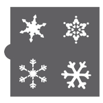 Confection Couture Snowflakes Accent Cookie Stencil